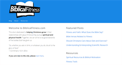 Desktop Screenshot of biblicalfitness.com