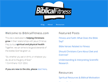 Tablet Screenshot of biblicalfitness.com